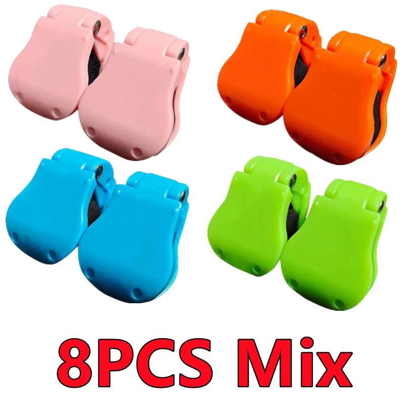 New 2-8PCS Portable Fishing Pole Holder Fishing Rod Fixer Wall Mounted Fishing Pole Straps Clip Multifunctional Rod Holder Tools