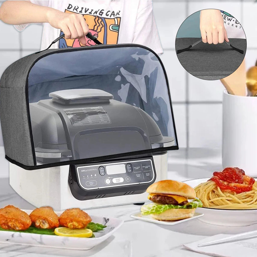 Ninja Foodi Grill Dust Cover with Storage Pockets, Waterproof Gray