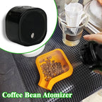 Coffee Bean Atomizer Anti-Static Spray Bottle with Magnetic Base, Rechargeable, Black/White