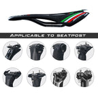 Mountain Bike Carbon Saddle, MTB Road Bicycle Saddles, Racing Bike Seat Accessories, Hollow Design,275x143mm
