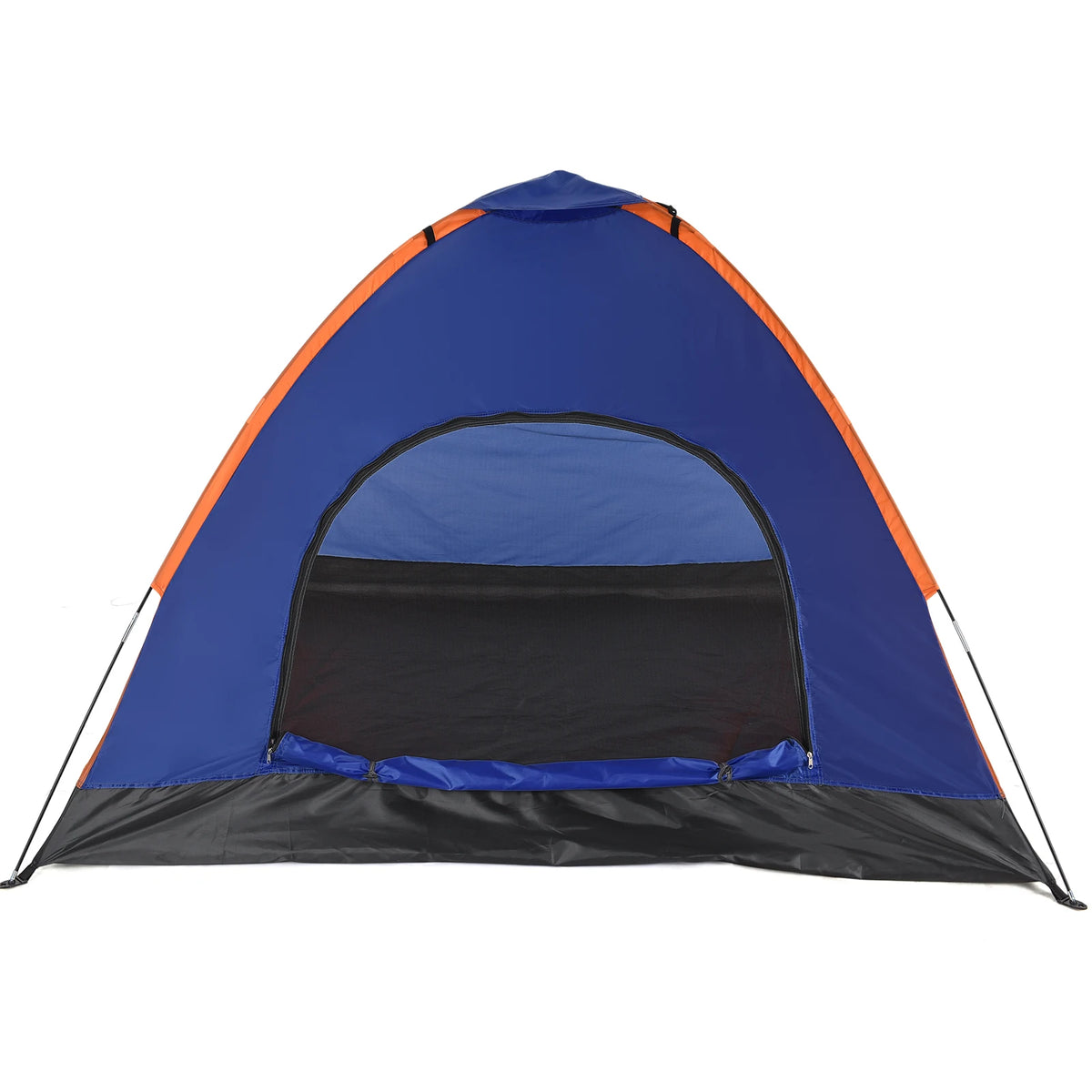 TOMSHOO 3-4 Person Camping Tent with Rainfly, Lightweight Backpacking Tent, Blue Orange
