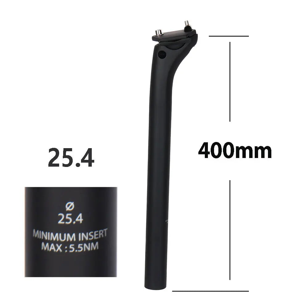 ELITAONE MTB Carbon Seat Post 20mm Offset 25.4-31.6mm Clamp 350-450mm Length Mountain/Road Bike Seatpost Lightweight Design
