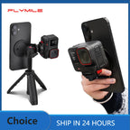 Flymile Magnetic Quick Release Mount Metal Bracket Phone Teleprompter Base for Insta360 Ace pro 2 Accessories Video Shooting