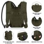 KRYDEX 500D Tactical 50 oz Hydration Backpack Modular 1.5L Water Bladder Bag Pack Hunting Outdoor Hiking Accessories