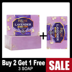 AILKE Lavender Oatmeal Whitening Soap Bar, Clean Skin, Anti Acne, Black Spots, With Coconut Oil, For All Skin Types, 200g