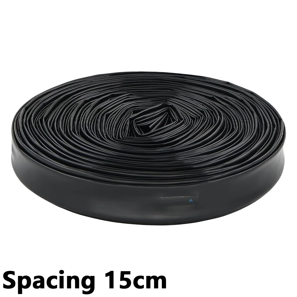 50/100m Drip Tape 16mm PE Tubing Spacing 10-40cm for Garden Greenhouse Watering Farm Agricultural Irrigation Soaker Hose Dripper