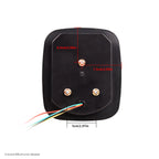 cnsunnyligh LED tail lights 2pcs 12V/24V brake reverse fog 3-in-1 for truck trailer