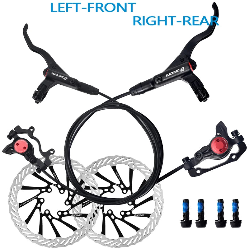 ZOOM HB-875 bicycle hydraulic disc brake set 800/1450mm bike hydraulic brakes 160mm bicycle oil pressure brake disc caliper