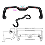 BALUGOE Bike professional competition competitive Carbon Road Bicycle Handle All internal cables Lift the 20MM handalebar UCI