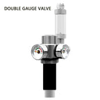 ZRDR Fish Tank CO2 Generator Steel Cylinder Single/Double Gauge Valve Electromagnetic Valve Fish Tank CO2 Generator Accessories