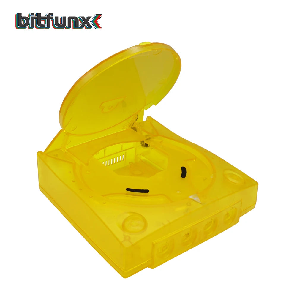 Bitfunx Replacement Plastic Shell Translucent Case for SEGA Dreamcast DC Retro Video Game Console Transparent Boxes