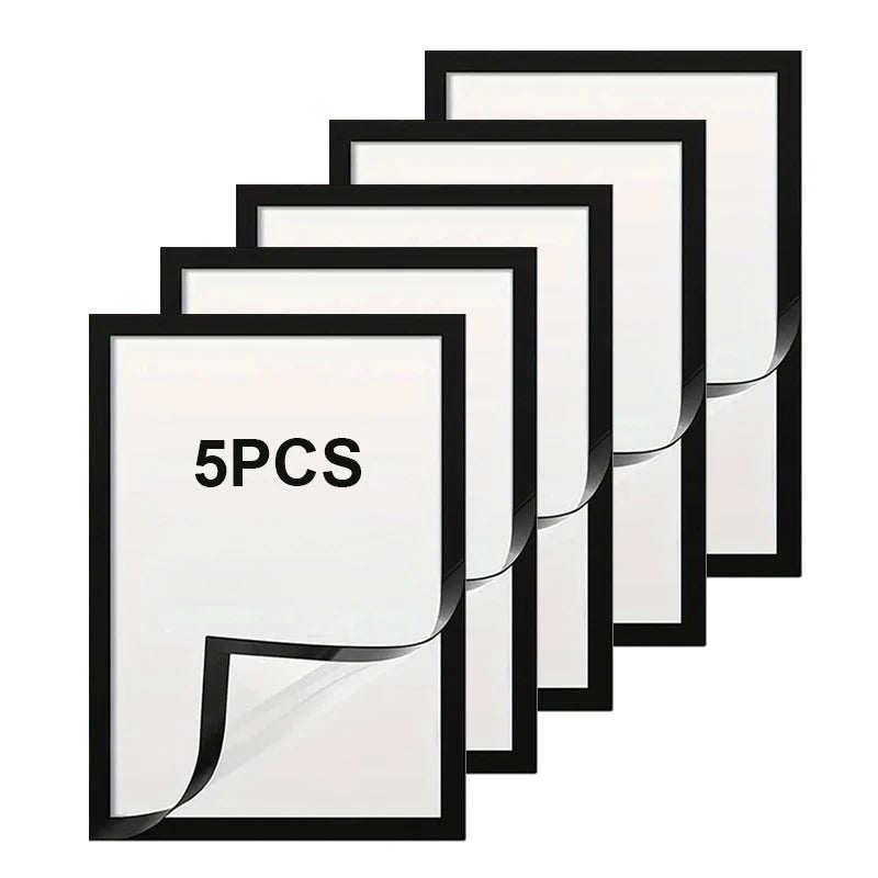 2/3/5/10pcs A4 8x12Inch Rubber Magnet poster frame Soft Self Diamond Painting Frames A4 Canvas Frames Advertising display frame