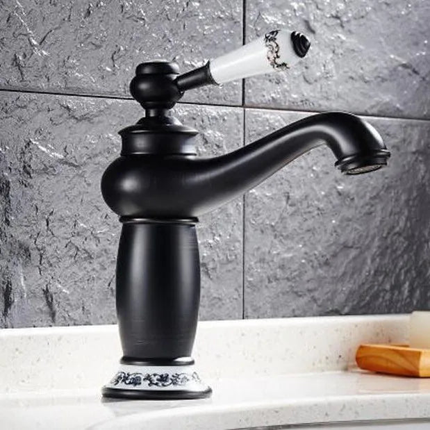 Luxury Basin Bath Faucet European Retro Single Handle Antique Bronze for Cold and Hot Water Sink Mixer Tap Mixer
