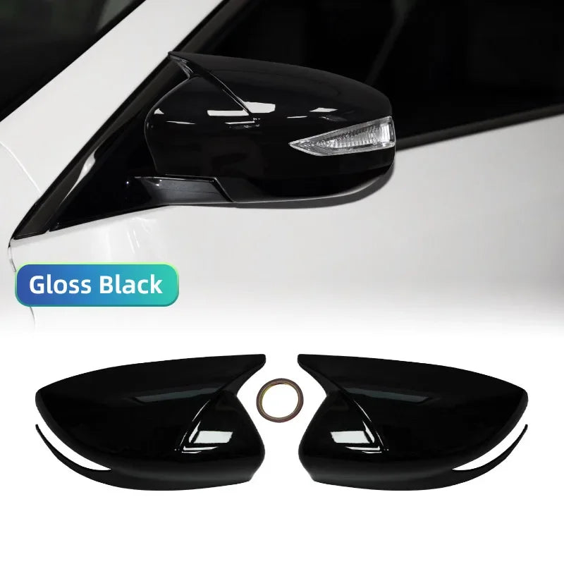 Side Wing Rearview Mirror Cover For Nissan Altima 2013-2018 Sentra/Sylphy Maxima Glossy Black Cap Sticker Trim Mirror Shell
