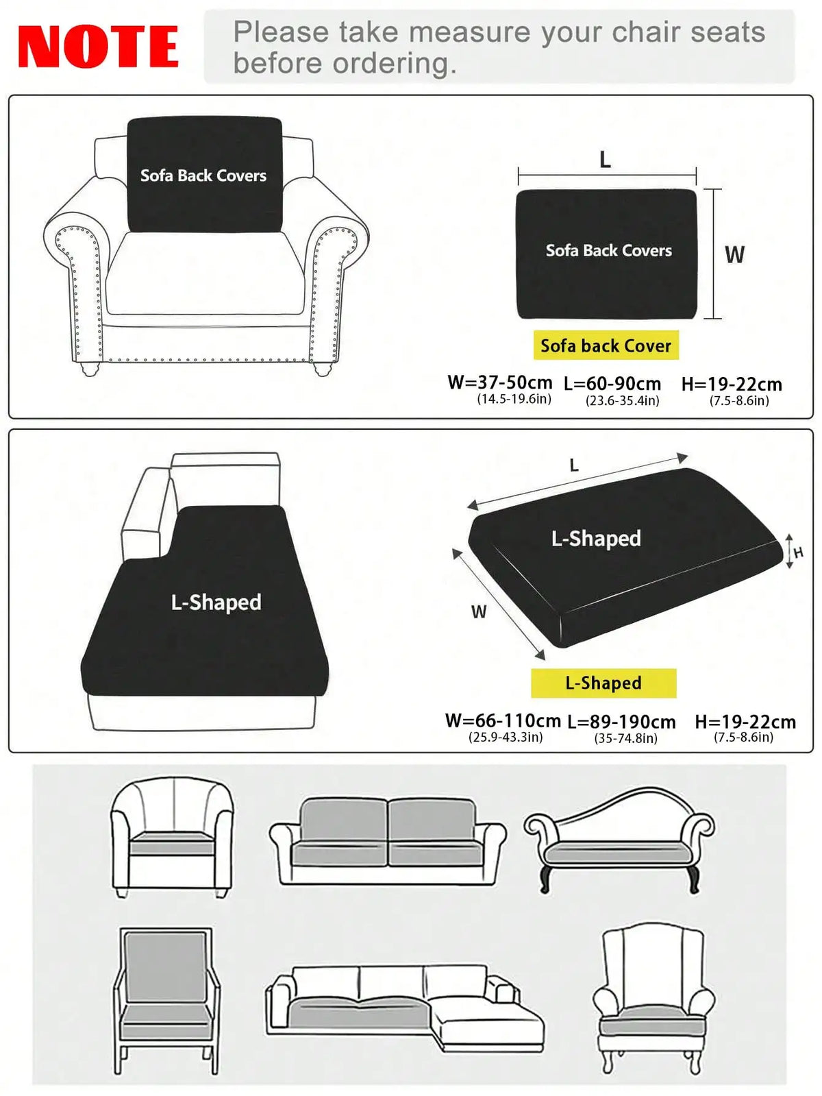 1pc printed elastic sofa cushion set, outdoor rattan chair backrest + cushion sofa cover, two-piece sofa cushion cover set