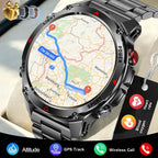 2025New Outdoor Military Smart Watch Men 1.46" AMOLED Built-in GPS Compass Altimeter 3ATM Waterproof Clock BT Call SmartWatches