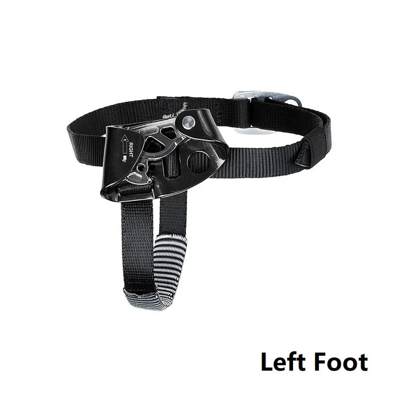 Rock Climbing Foot Ascender for SRT, Left/Right Foot, Black or Gold