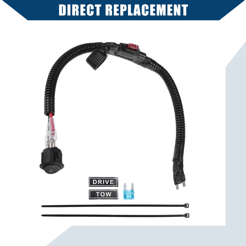 UXCELL Universal Car Switched Fuse Kit Inner Automotive Switched Fuse Switch for Car Durable Plastic 1 Set Black