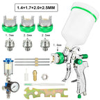 HVLP Professional Spray Gun 1.4/1.7/2.0/2.5mm Steel Nozzle Gravity Spray Gun Portable Car Paint Spray Gun DIY Spray Paint Kit