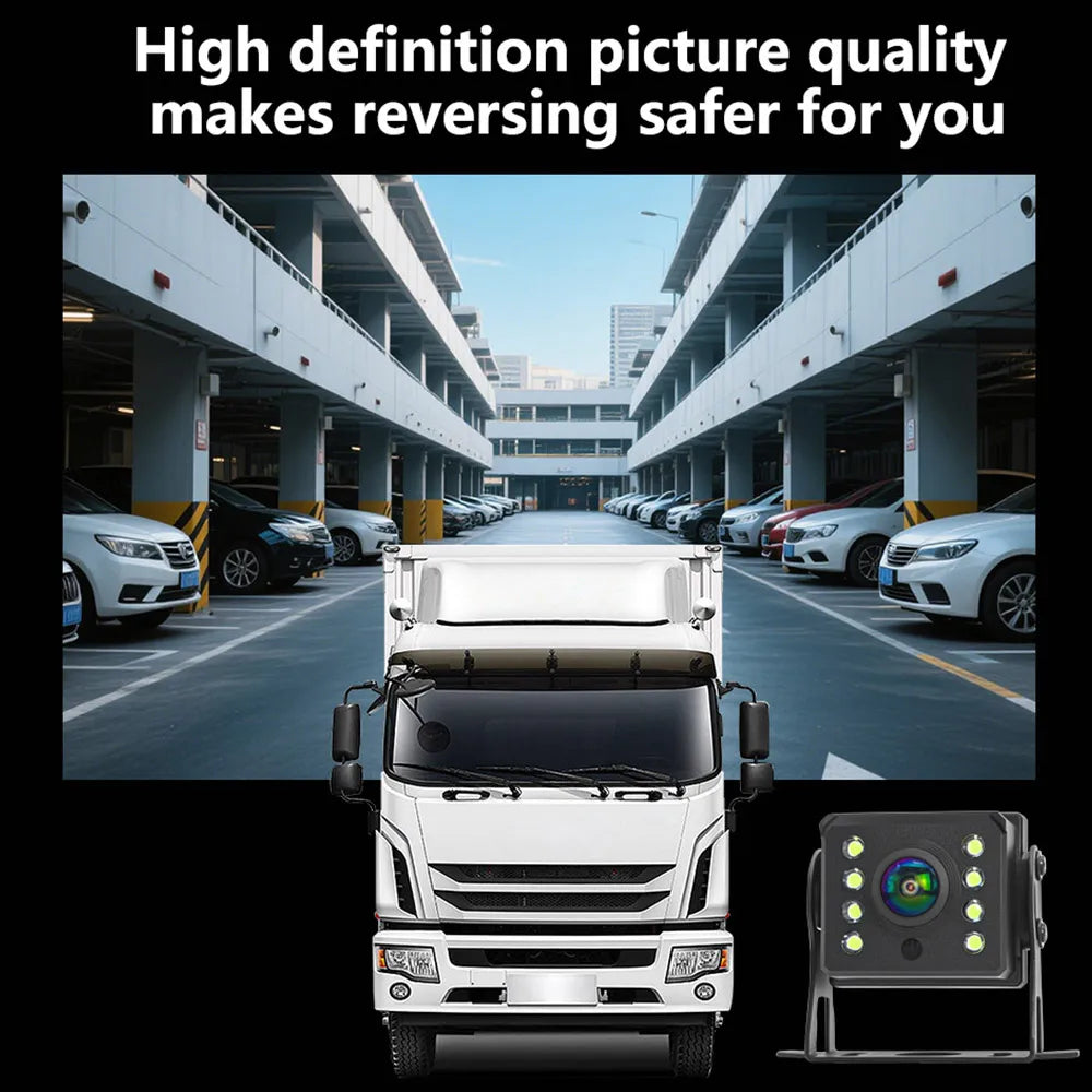 AHD 1080P Truck Rear View Camera for Bus Paking Car 12-24V 8 Led HD Night Vision Waterproof Bus Reversing Camera For Monitor