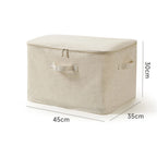 Foldable Home Storage Bag Cotton And Linen Storage Box Large Quilt Storage Bag Clothes Storage Bag Organizer for Bedroom VC