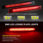 1X Third 3Rd Brake Light, LED Stop Lamp for Renault Megane MK II 2003-2008 Rear Tail Light, Red Shell OEM：8200175538