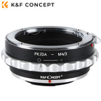 K&F CONCEPT PK/DA-M4/3 Lens Mount Adapter Ring for Pentax PK DA Mount Lens to M4/3 Micro Four Thirds MFT Mount DSLR Cameras Body