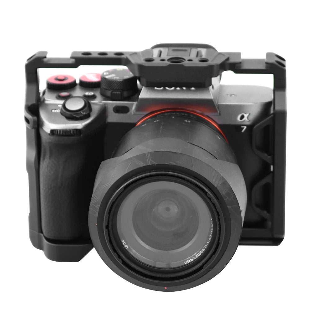 For Sony A7M4 M3 R3R2 R5 A7IV/III/A1Camera  Cage rig With Arca Swiss Slot 1/4" 3/8" Screw For Support Horizontal Vertical Shoot