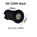 3W 52MM Black / AC110V220V6000K / China Mainland