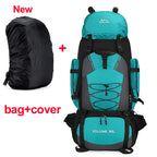 90L Waterproof Hiking Camping Backpack Trekking Bag Rucksack Large Capacity Travel Outdoor Sports Bags Camping Equipment Men