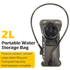 NEWBOLER Hydration Water Bladder Reservoir Bag, PEVA, 1.5L 2L 3L, Transparent/Grey