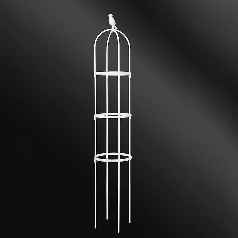 Plant Climbing Support Trellis Stand 2-3 Tier, White or Black, for Tomato Vine Plants
