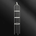 Plant Climbing Support Trellis Stand 2-3 Tier, White or Black, for Tomato Vine Plants