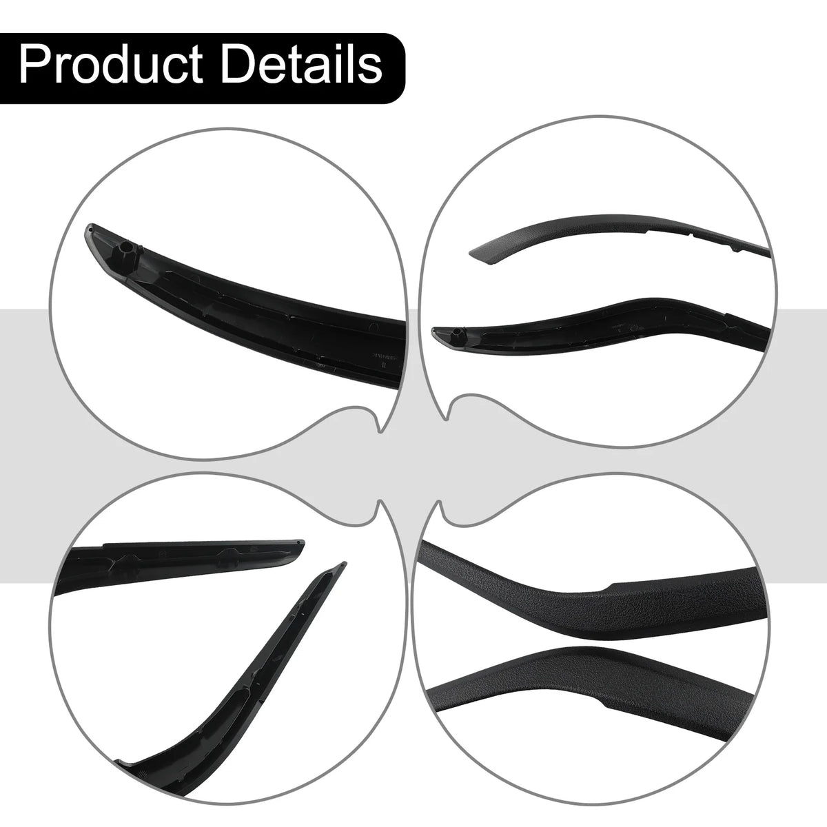 2 Pcs Car Left & Right Inner Door Handle Pull Panel Trim Black For For BMW For X1 E84 2009-2016 Hand Door Interior Handle