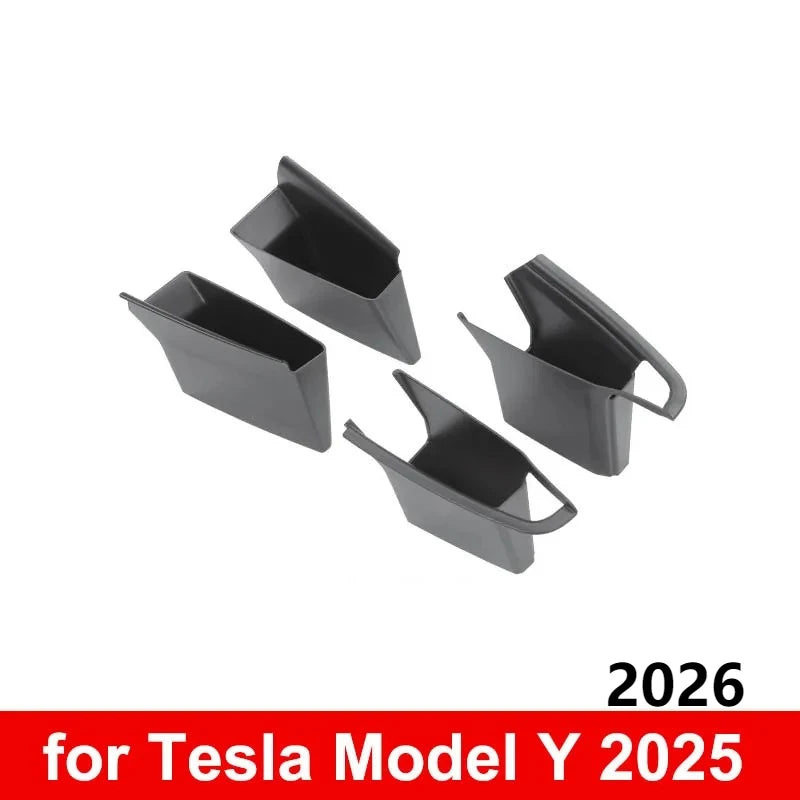 For Tesla New Model Y L Juniper 2026 Accessories Door Handle Storage Box Model 3 Highland Inner Handle Organizer Container Tray