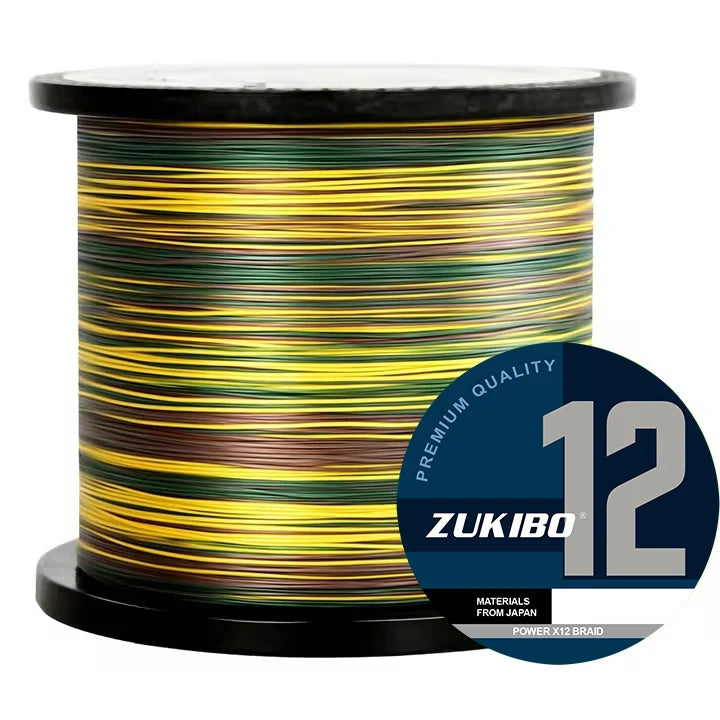 X12 Carp Fishing Line 300M 500M 1000M 12 Strands Braided Japan Multifilament PE Wire Super Strong Durable Smooth Fishing Tackle