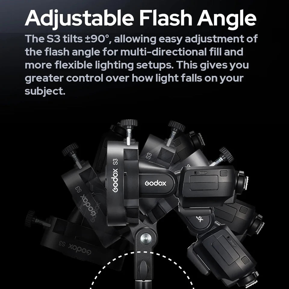 Godox S3 Speedlite Bracket for Godox AD200Pro AD200Pro II AD400Pro AD400Pro II AD600Pro