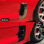 For Kia Stinger 2017-2023 2Pcs Car Side Vent Sticker Air Flow Fender Exterior Air Intake Fender Decor Cover Trim Accessories