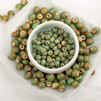 6# 8# 100pcs China Ceramic Colorful Beads Bandmade Procelain Bead For Jewelry Making #A507C