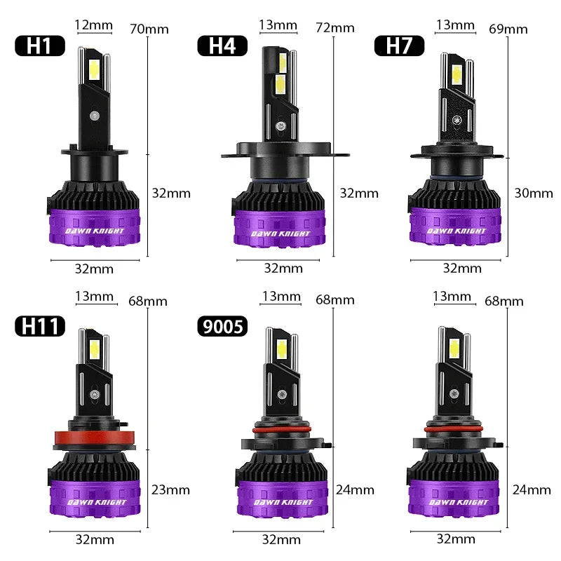 DAWN KNIGHT H11 H7 H4 Led Headlight Bulbs P7 PLUS 140W Powerful 6000K 4300K LED HB3 HB4 Led Lamps 12V 2pcs