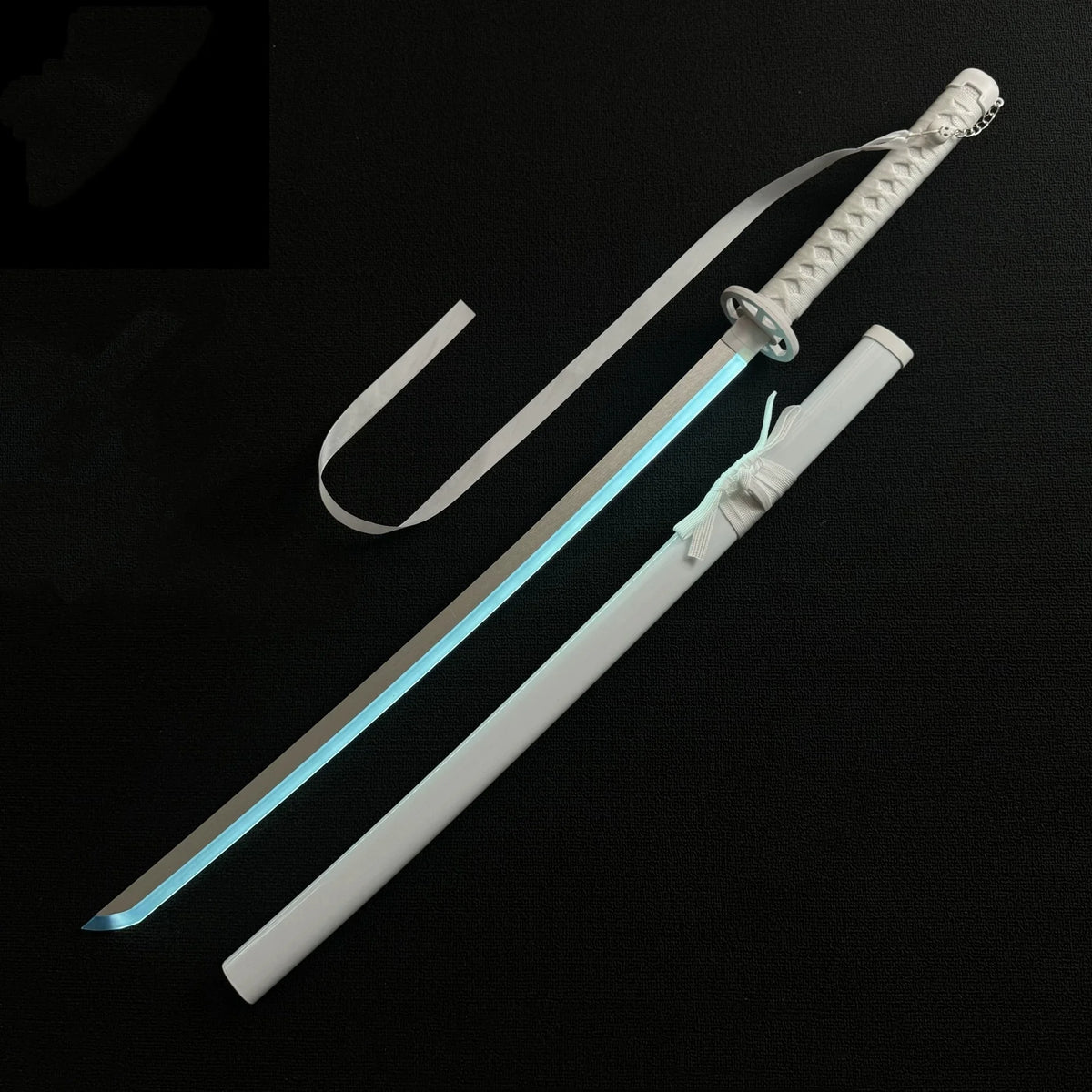 40inch Luminous Bleach Katana Kuchiki Rukia Sword Led Light Anime Cosplay Prop Knife Real Size Japanese Katana Samurai Sabre Toy