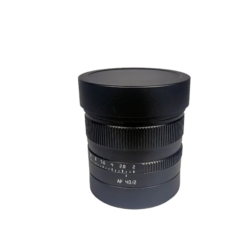 Metal Bayonet Square Lens Hood with Free Metal Cap for TTArtisan AF 40mm F2.0