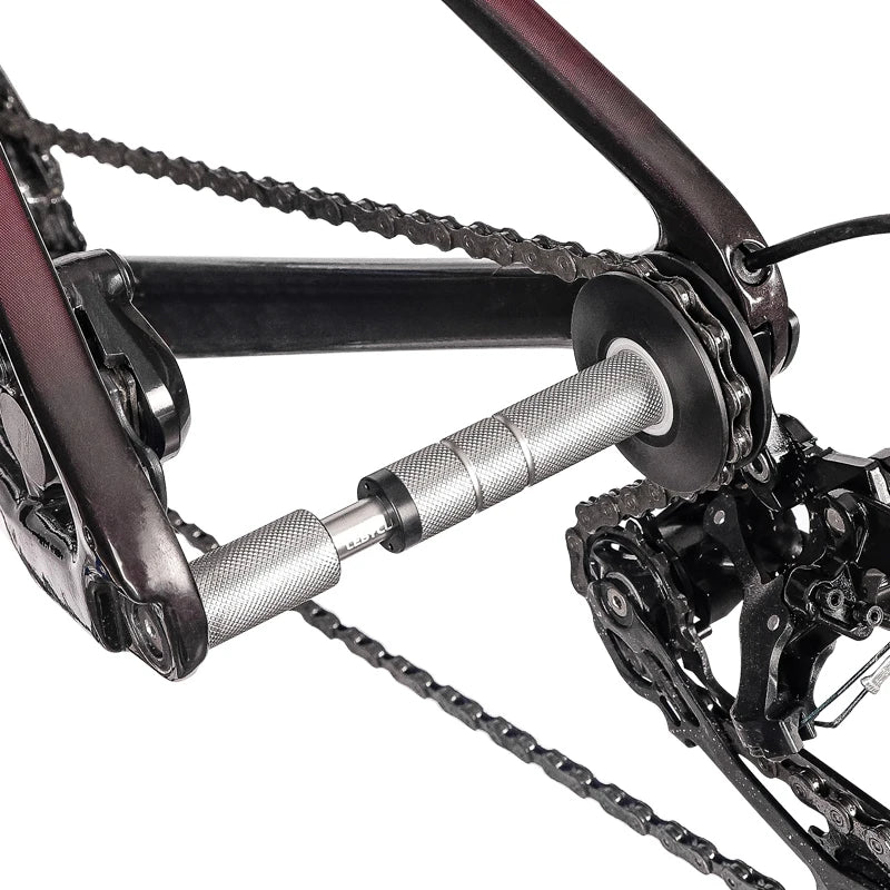 LEBYCLE Bicycle Chain Retainer Clean Tool Bike 12mm Thru Axle Chain Keeper Bike Chain Cleaning Freewheel Chain Washing Holder