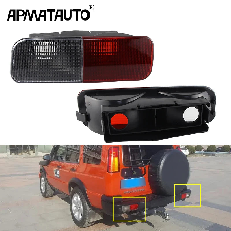 2x For Land Rover Discovery 2 2002-2004 Rear Bumper Reflector Brake Fog & Reverse Lamp XFB000720 XFB000730