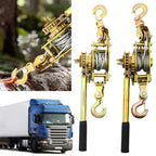 Rope Tightener Heavy Duty Cord Tightener Heavy Duty Lifting Pulley Manual Tensioner Wire Ratchet Tensioner Ratcheting Rope