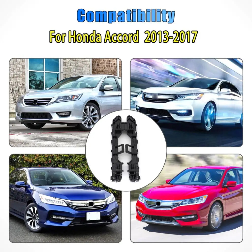 For Honda Accord EX 2013 2014 2015 2016 2017 2X Car Front Bumper Retainer Holder Bracket Support 1Pair 71193T2AA01 71198T2AA01