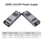 MJJC Power Supply Unit 12V 24V 60W 100W 200W 300W 400W 110V 220V 230V AC to 12 24 Volt DC LED Strip Driver Lighting Transformer