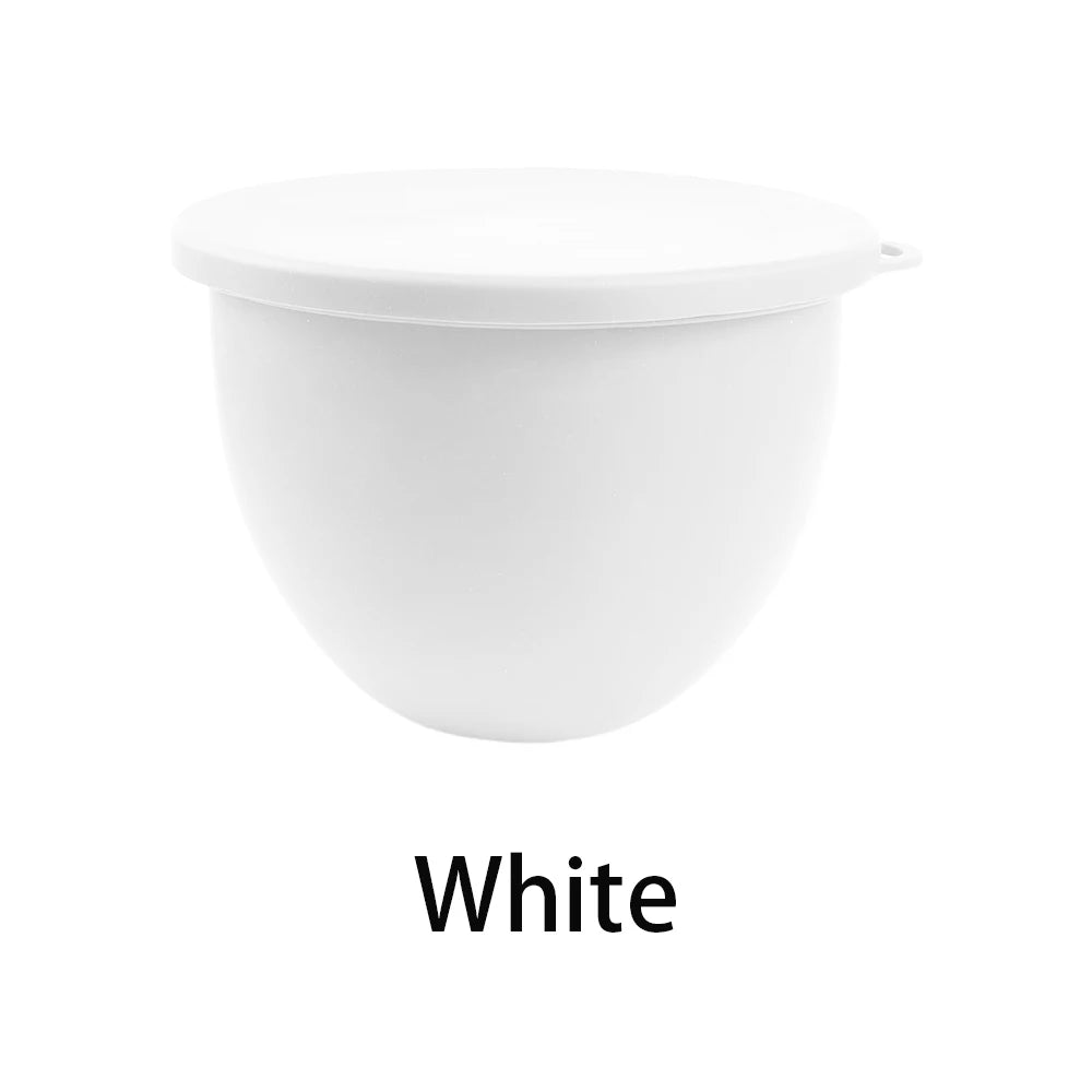 Silicone Bowl With Lids for Kitchen Aid Tilt-Head 5 Qt Mixer Heat Resistant Non Slip Reusable Mixer Attachment Baking Accessory