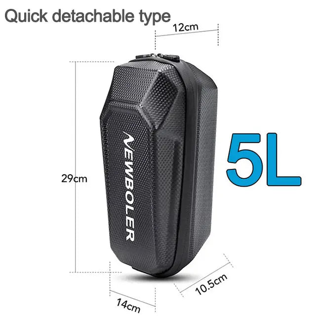 NEWBOLER Electric Scooter Front Bag Handlebar Water-Resistant Quick Release 5L EVA Big Capacity Universal For Xiaomi Scooter