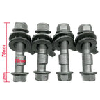 4PCS 10mm-17mm 12.9 Level Automotive Four Wheel Alignment Camber Bolt Tire Eccentric Screw Car Adjustment Repair Tools Silver